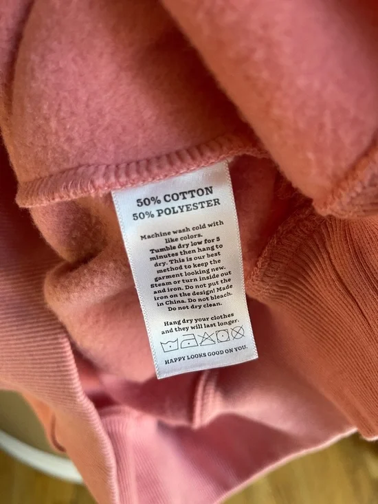 Sunkissed Coconut Quarter Zip Sweatshirt Size Small Ice Cream Pink - Picture 12 of 13